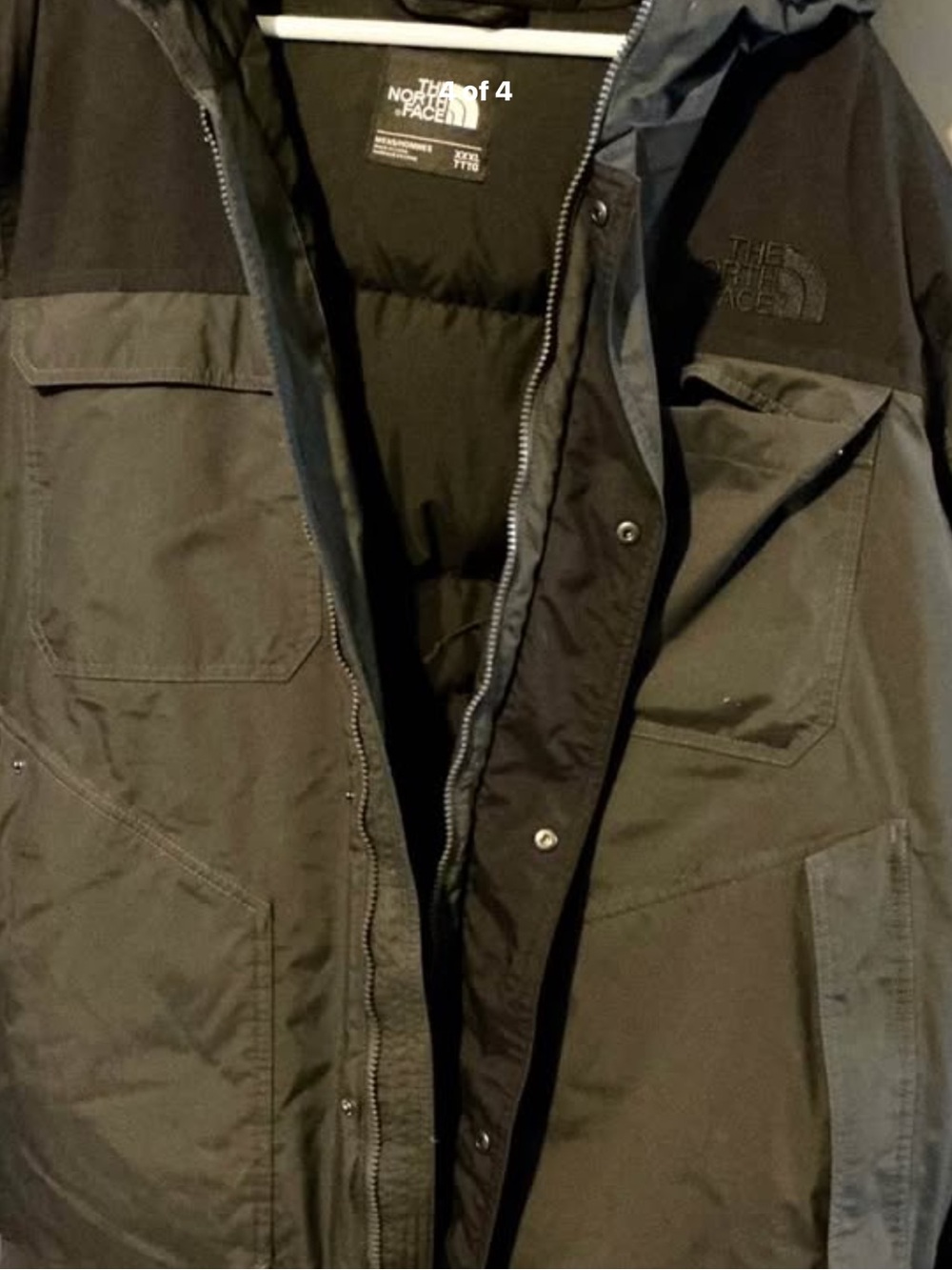 The North Face Men’s Black & Dark Gray Hooded Performance Jacket